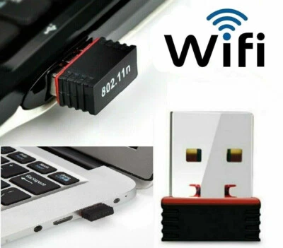 DUAL BAND WIFI DONGLE 2.4GHZ 5GHZ WIRELESS USB ADAPTER 300MBPS PC LAPTOP NEW UK - Image 1 of 4