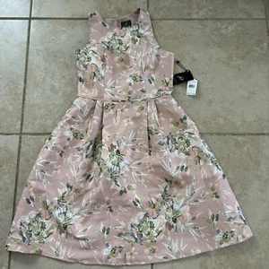 Vestido para mujer Adrianna Papell floral metálico jacquard talla 8 - CREBILLA ROTA - Imagen 1 de 11