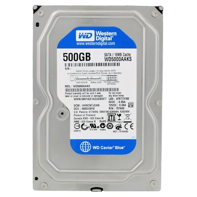 Festplatte Western Digital 500GB WD5000AAKS 16MB 7200U/min Sata II 3,5" Zoll - Bild 1 von 4