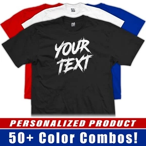 Youth Custom Rage T-Shirt Personalized Aggressive Paint Halloween Kids Boys Tee - Picture 1 of 53