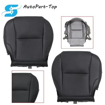 For 2006-13 Lexus IS250 IS350 Driver & Passenger Bottom Leather Seat Cover Black - Image 1 of 4