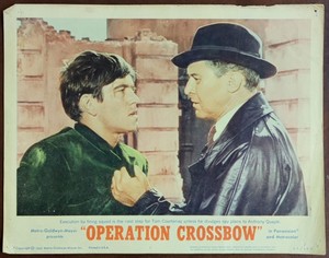 Tom Courtenay & Anthony Quayle Operation Crossbow original Lobby Card 3067