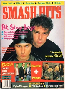 Smash Hits April 1989 Teen Magazine INXS Duran DEF LEPPARD Poison PET SHOP BOYS - Imagen 1 de 3
