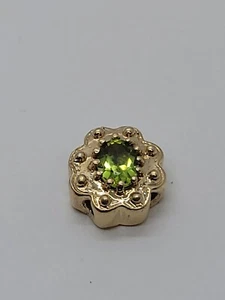 KLJCI Richard Klein 14K Yellow Gold Oval Peridot Slide Bracelet Charm 3.1g 10447 - Picture 1 of 3