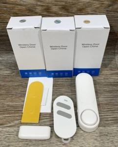 Wireless Door Open Chime Doorbell 3 pack - Picture 1 of 1