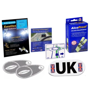 Eurolites Headlamp Beam Adaptors Head Light Alcoproof Twin Pack UK Drive Right - Picture 1 of 5