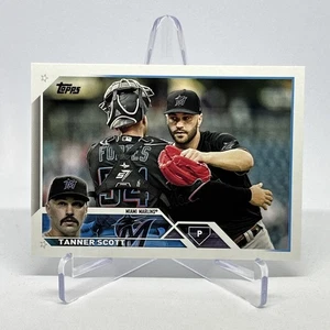 2023 Topps Series 1 #18 Tanner Scott Miami Marlins MLB - Picture 1 of 6