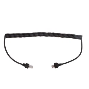 RJ45 Wire Microphone Speaker Spring Line For Yaesu FT450 FT817 FT857 FT897 Radio - Picture 1 of 8