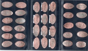 38 Comic/Cartoon Character Elongated Zinc Cents W/Collectors Album-CRC - Picture 1 of 9