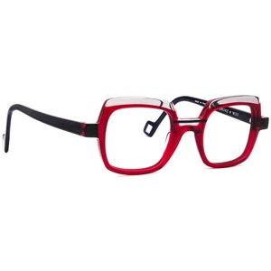 Anne Et Valentin Eyeglasses Interstice 9C23 Red/Grey Clear Square 48[]22 140 - Picture 1 of 6