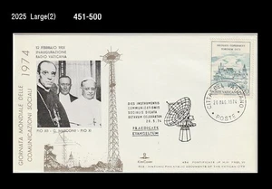 Antenna,Radio,,Pope Pio XI,Vatican City 1974 FDC,Cover,Communication - Picture 1 of 1