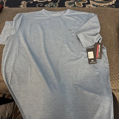 NUEVA Camiseta Travis Mathew Para Hombre 2XL Heater Series Azul Manga Corta Nueva Con Etiquetas Foto 1 de 4