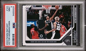 2023-24 Panini Instant - PSA 9 Mint - Victor Wembanyama #143 /2951 (RC) Rookie - Bild 1 von 4