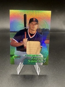 Bowman's Best #152 Freddy Sanchez Bat Red Sox 2002 - Imagen 1 de 2
