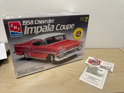 AMT 1:25 Scale 1958 Chevrolet Impala Coupe Plastic Model Kit with MCG Photo Etch - Image 1 of 4