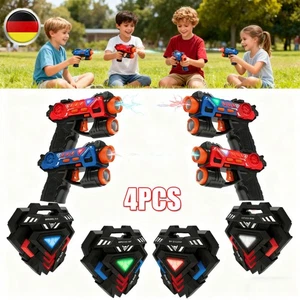 Infrarot Laser Tag Set Infrarot Pistolen Laser Tag-Blaster für 4 Spieler Outdoor - Bild 1 von 19
