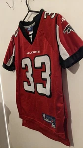 Maglia donna rossa Reebok NFL Atlanta Falcons Michael Turner #33 taglia S vintage - Foto 1 di 12