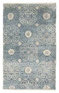 Dark Grey Traditional 3'6" x 5'10" Oriental Hand-knotted Wool Area Rug - Picture 1 of 9