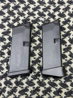 Магазин Glock 43 одна пара. 1 - Плоское основание, 1 - Pinky Ext. 2 магазина от оригинального производителя - Изображение 1 из 3