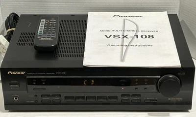 Pioneer VSX-108 5.1 Surround Sound -AM/FM Receiver-Black -  -Tested - Image 1 of 4