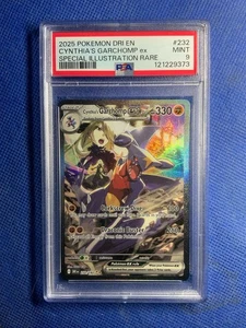 2025 POKEMON DRI EN-DESTINED RIVALS #232 CYNTHIA'S GARCHOMP EX PSA 9 - Picture 1 of 2