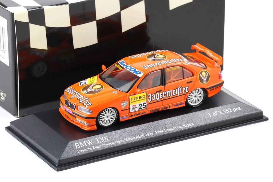 Minichamps 430 982625 BMW 320i STW #25 Bayern Superturismogermania 1998 1/43