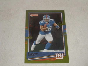 2020 Donruss Gold Press Proof #184 Saquon Barkley 46/50 - Picture 1 of 2