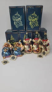 JUNGEN BÄREN Glasschmied Sammlung Weihnachtsschmuck 1997/98 Lot  - Bild 1 von 8