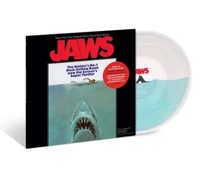 JAWS Original Soundtrack LP Exclusive Shark Infested Water-Filled Vinyl In Hand - Image 1 of 1
