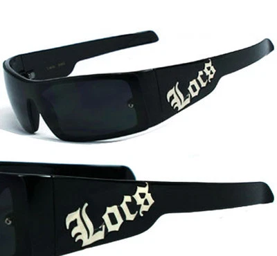 Locs Mens 1 Piece lenses Sunglasses - Black LC54 - Image 1 of 4