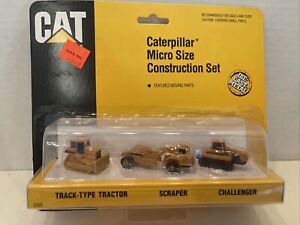 Vintage ERTL CAT Micro Construction #2428 Track-Type Tractor Scraper Challenger