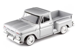 ,MOTOR MAX, Camioneta CHEVY C10 Fleetside 1966 Plata, 1/24, MMX79379ARGENT - Imagen 1 de 3