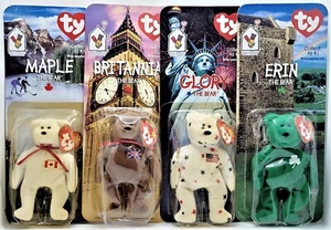 McDonald's 1999 Ty Teenie Beanie Babies International Set-Some Packaging Wear - Picture 1 of 9