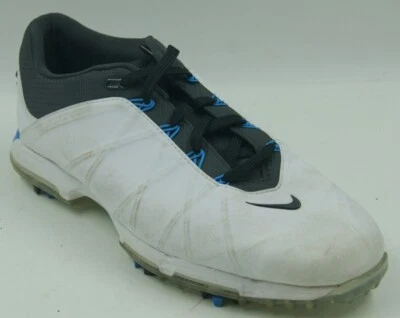 Nike Lunar Fire Golf Shoes Men's 8.5 White Leather Lace Up 853738-100 Sneakers  - Image 1 of 4