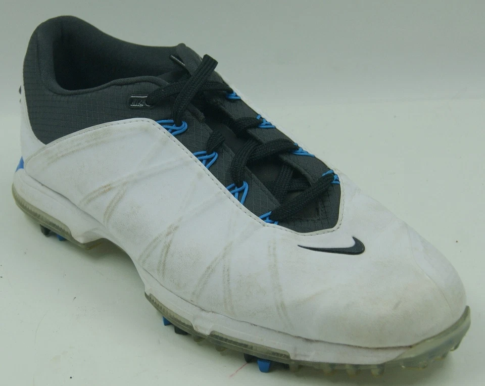 Zapatos de golf Nike Lunar Fire para hombre 8,5 de cuero blanco con cordones 853738-100  Foto 1 de 4