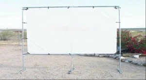 10' x 20' Outdoor Stehend Heim Film Leinwand Kit 3/4" Armaturen ROHR NICHT ENTHALTEN - Bild 1 von 6