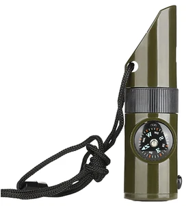 Kit de supervivencia 7 en 1 brújula, antorcha, silbato, espejo - herramientas esenciales para exteriores - Imagen 1 de 7
