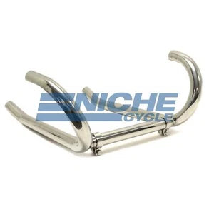BMW R100 R90 R80 R75 Stainless Steel 38mm Exhaust Header Head Pipes - Picture 1 of 5