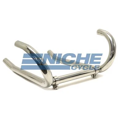 BMW R100 R90 R80 R75 Stainless Steel  38mm  Exhaust Header Head Pipes - Image 1 of 4