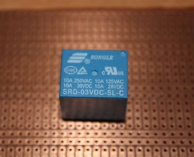 Songle - mini power relays SPDT 5-pins PCB mount DC coils Non-latching - Image 1 of 4