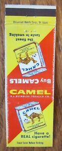 CAMEL MATCHBOOK COVER FROM UNIVERSAL MATCH EMPTY MATCHCOVER -E24