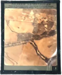 Vectógrafo Polaroid 3D - Imagen de reconocimiento aéreo - Carretera y corriente - 1938 - Imagen 1 de 2