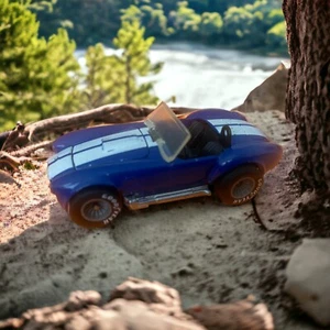 Vintage 1982 Hot Wheels Real Riders Classic Cobra Blue With Gray Hubs Hong Kong - Picture 1 of 6