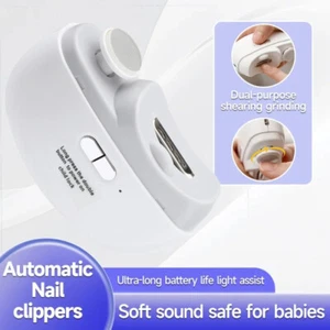 Electric Nail Clipper Nail Trimmer Nail Polisher 2 in-1 Automatic Nail Clipper - Picture 1 of 24
