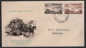 1955Australia ROYAL MAIL Cobb and Co WCS FDC - Picture 1 of 2