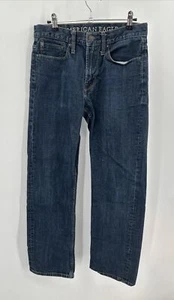 Pantalones de mezclilla clásicos informales lavados oscuros relajados de American Eagle para hombre talla 29/32 - Imagen 1 de 4