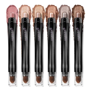 Classic 6PCS Neutral Eyeshadow Stick Set - Metallic Shimmer & Matte Pencils - Picture 1 of 27