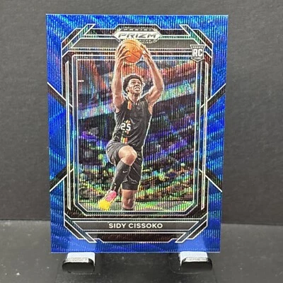 Sidy Cissoko 2023-24 Panini Prizm Draft Rookie Blue Wave /249 #40 Spurs - Image 1 of 2
