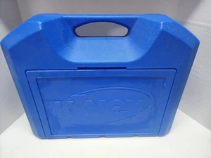 Knex Storage Box Case Blue with Mixed Lot of K'nex 9 lbs wheels connectors Plans - Picture 1 of 3