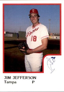 1986 Tampa Tarpons ProCards 7 Jim Jefferson Newburgh New York Tempe Arizona Card